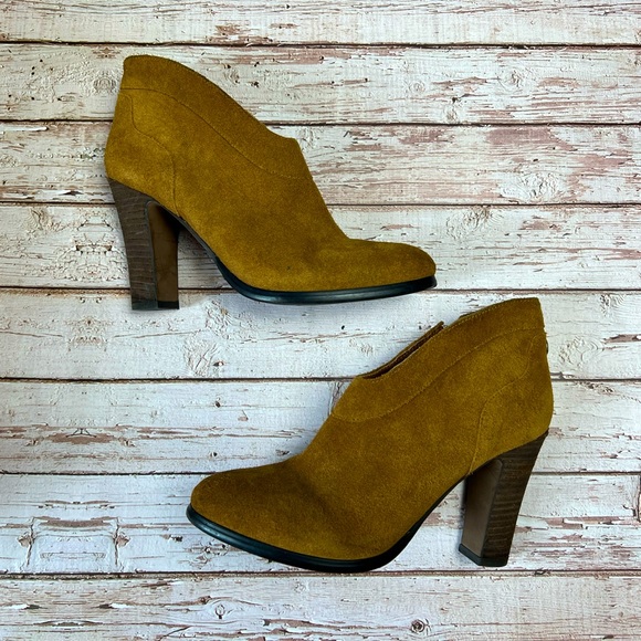 Booties Alex Marie Taille 7 - Cuir Marron, Fermeture éclair, Talon Moyen Femme
